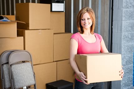 Unloading a storage unit